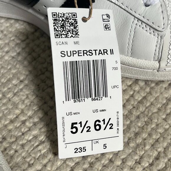 NWT Adidas Superstar II size W6.5 (M5.5) - Picture 13 of 14